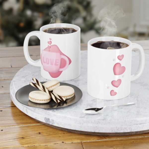 Cup of LOVE - Left Handed - 11oz - White