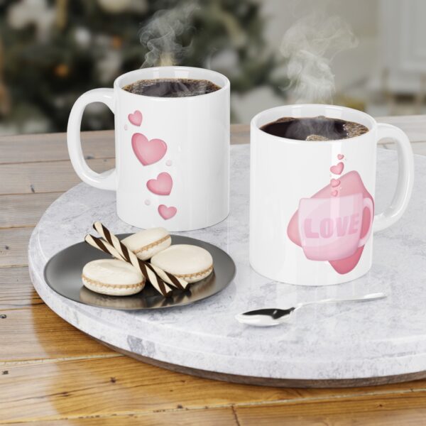 Cup of LOVE - Right Handed - 11oz - White