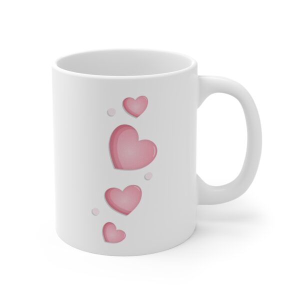 Cup of LOVE - Left Handed - 11oz - White - Image 3